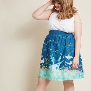 ModCloth Style Study A-Line Skirt in Sharks